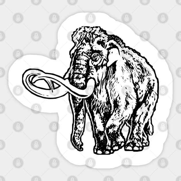 Mammoth Sticker by Nimmersatt